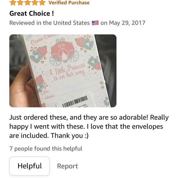 5for$10 Princess Girl Baby Shower Invitations - Fill In Style (20 Count) Pink - Picture 3 of 3